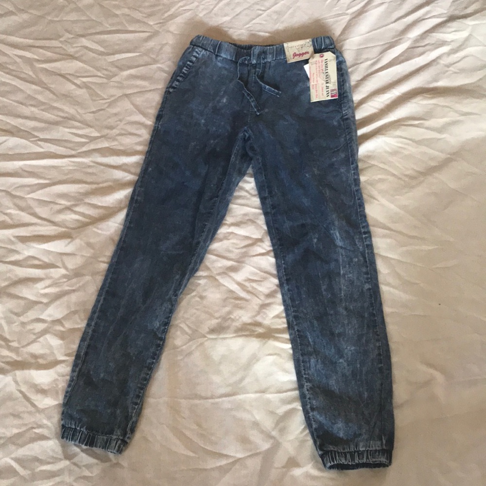 Vanilla Star denim girls joggers. Size 10